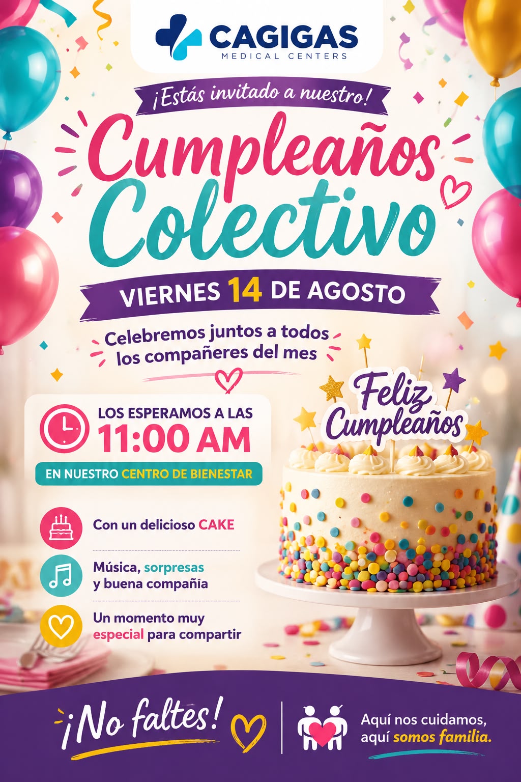 Cumpleaños Colectivo · 14 de Agosto